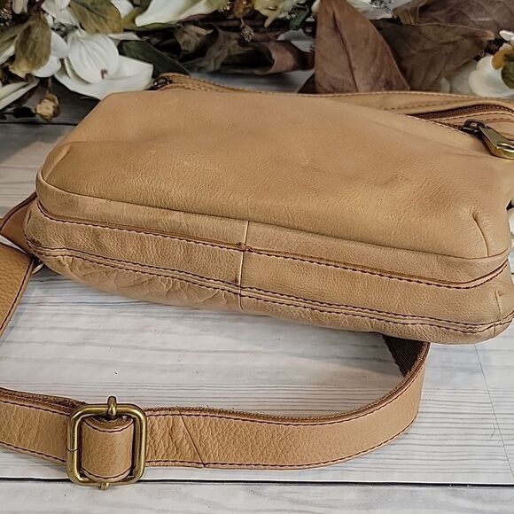 Fossil Explorer crossbody vintage in tan leather - Picture 7 of 13